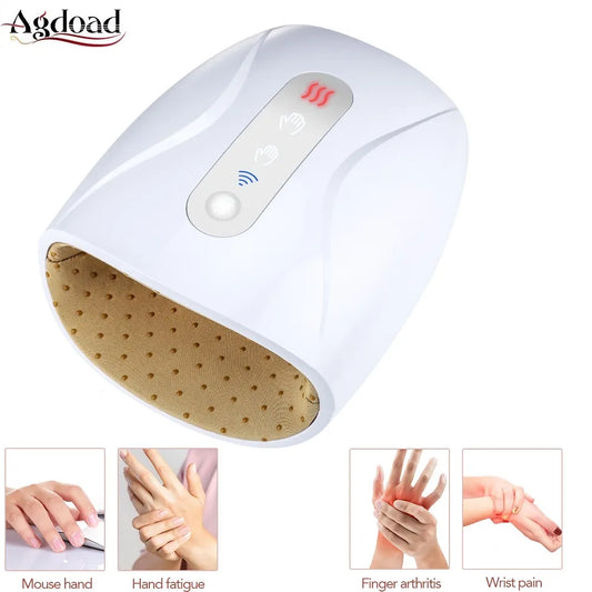 Wireless Electric Hand Massager Heat Air Compression Massage Palm Finger Acupoint for Arthritis Pain Relief Hand Beauty Massager