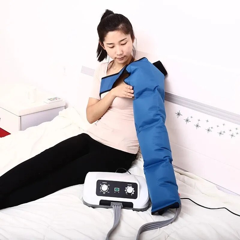 Syeosye-masajeador eléctrico de piernas y pies, instrumento de terapia circulatoria de apoplejía por compresión de aire, aparato de presión de ondas de aire