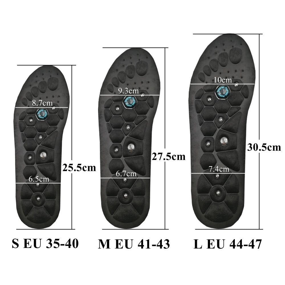 Acupressure Magnetic Massage Insoles For Foot Therapy Reflexology Pain Relief Health Massager  Arch Support Shoes Soles Inserts