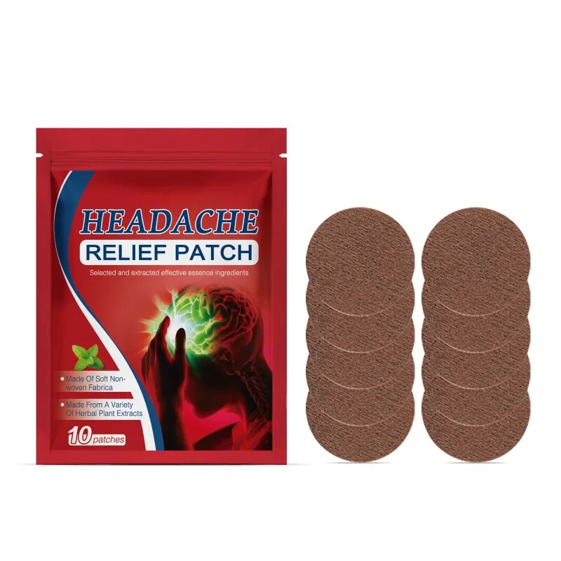 Headache Relief Plaster, Improve Migraines, Mental Anxiety, Insomnia, Relieve Stress, Relief Head Care Patches