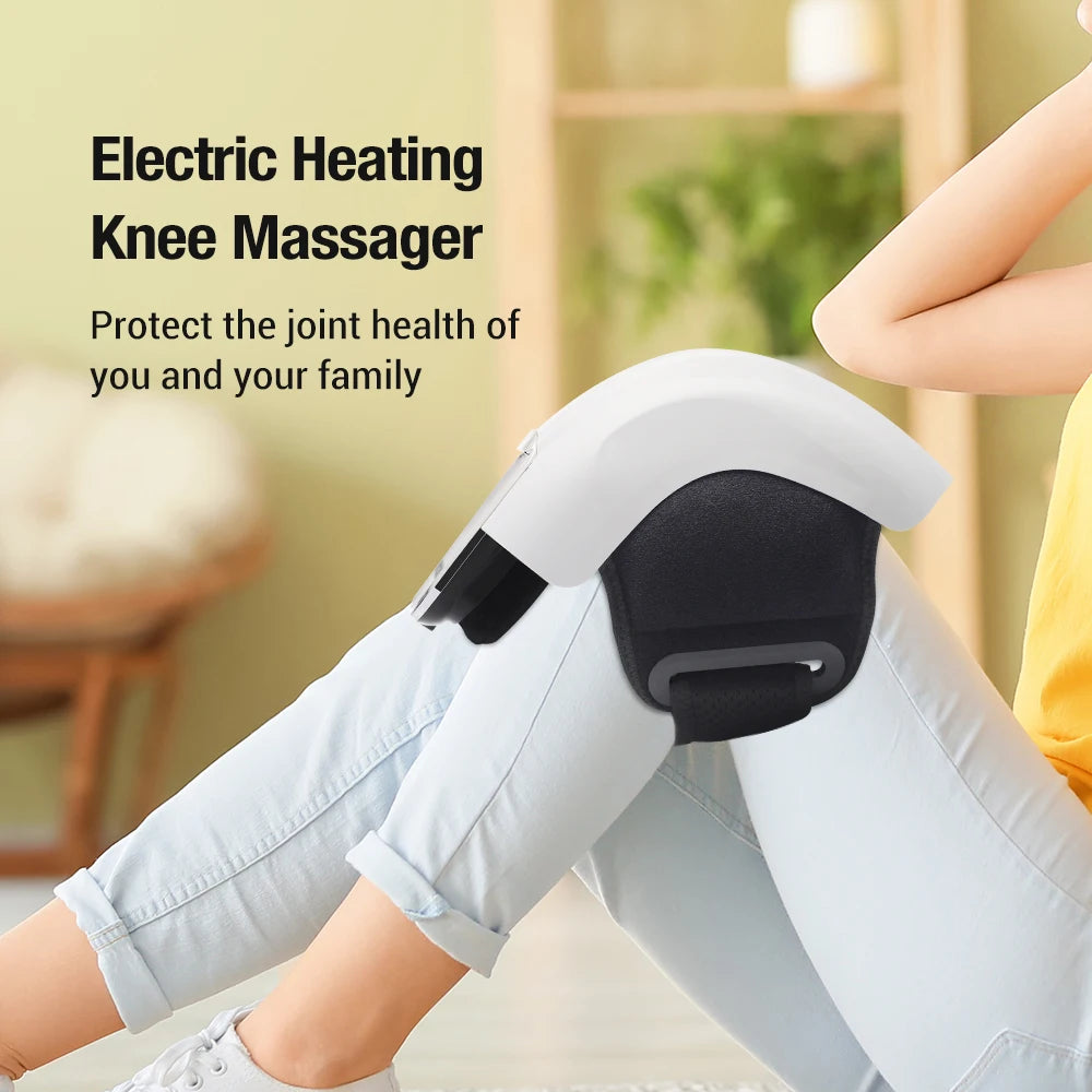 Electric Heating Knee Massager Vibrating Hot Compress Airbag Massage Red Light Therapy Joint Arthritis Relaxing Massage Device