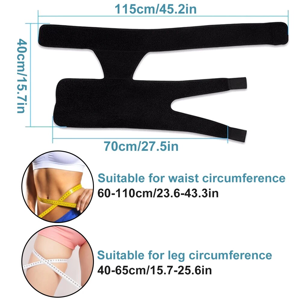 Compression Hip Brace. Sciatica, Groin Wrap for Pain Relief, Hip Flexor Support, Arthritis for Pulled Muscles.