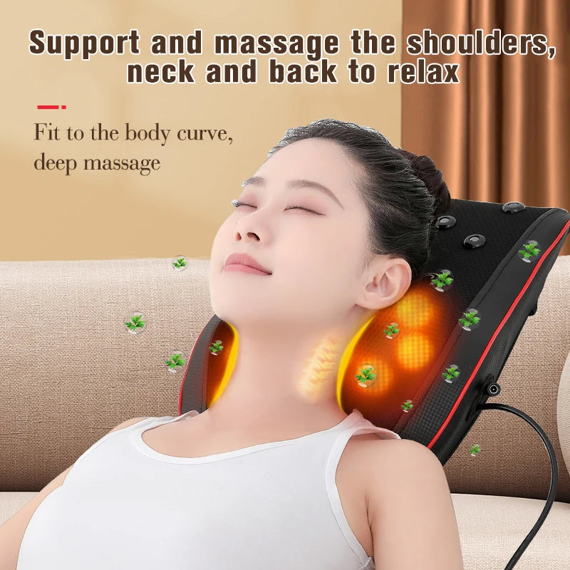 Waist Massage Car Portable Massager Muscle Relaxation Massager Heating Massage Neck Massage Body Relaxation Massage
