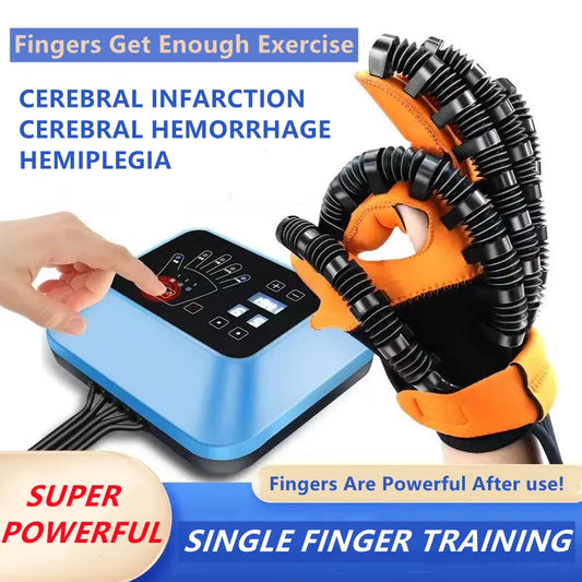 Powerful Hemiplegia Stroke Recovery Finger Rehabilitation Trainer Robot Gloves Hands Physiotherapy Rehabilitation Device