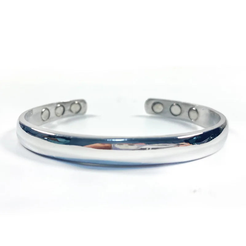 Vintage Smooth magnetic Bracelet Healing Bio Therapy Arthritis Pain Relief Bangle Cuff Magnetic therapy Bracelet For Men Women