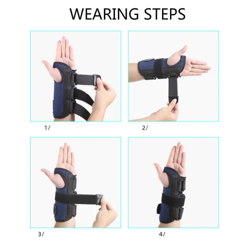 1pc Professional Carpal Tunnel Wrist Brace Breathable Adjustable Hand Wrist Splint Support Wrap For Pain Relief