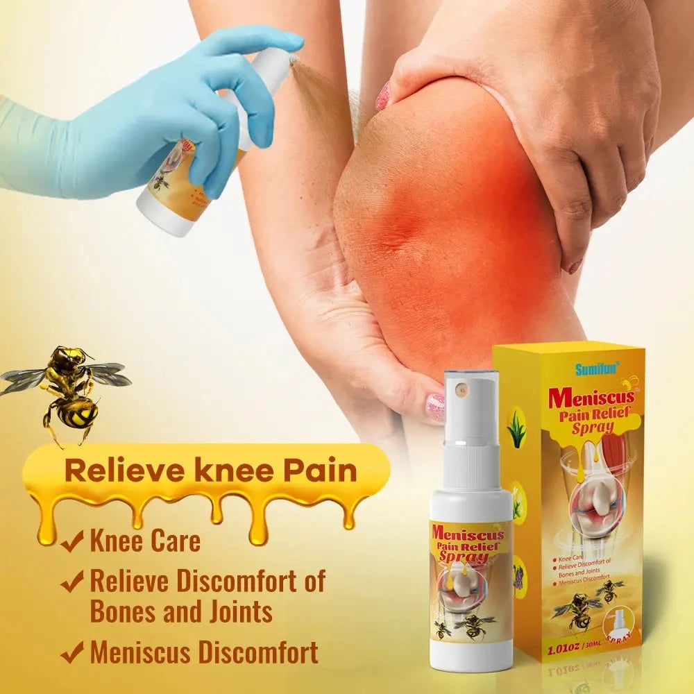 30ML Sumifun Meniscus Pain soothing Spray Knee Joint Muscle Ache Cream Rheumatoid Arthritis Bee Venom Plaster